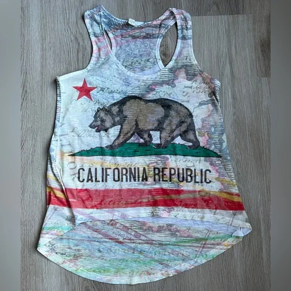 4 for $20 | Miss Posh | ‘California Republic’ Racerback Tank - Picture 2 of 6